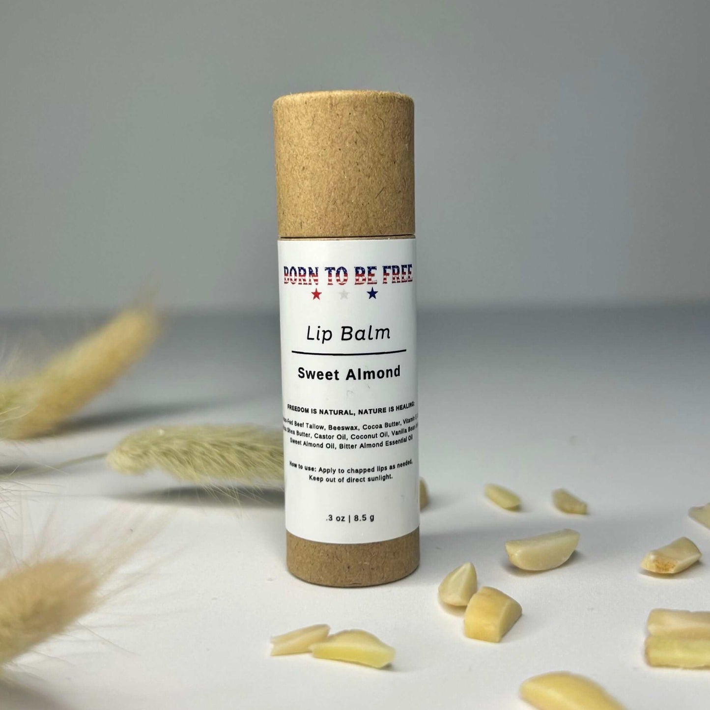 natural moisturizing lip balm for cracked lips Sweet Almond Lip Balm
