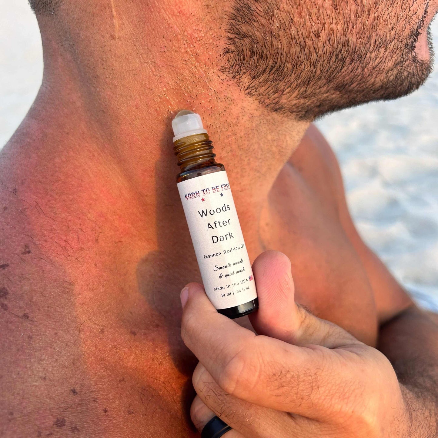 clean masculine fragrance alternative Woods After Dark Essence Roll-On Oil